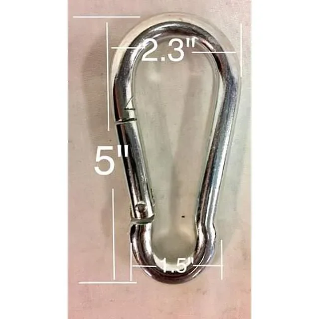 10 pieces 5″ Heavy Duty Carabiner & Climbing Hooks – Store