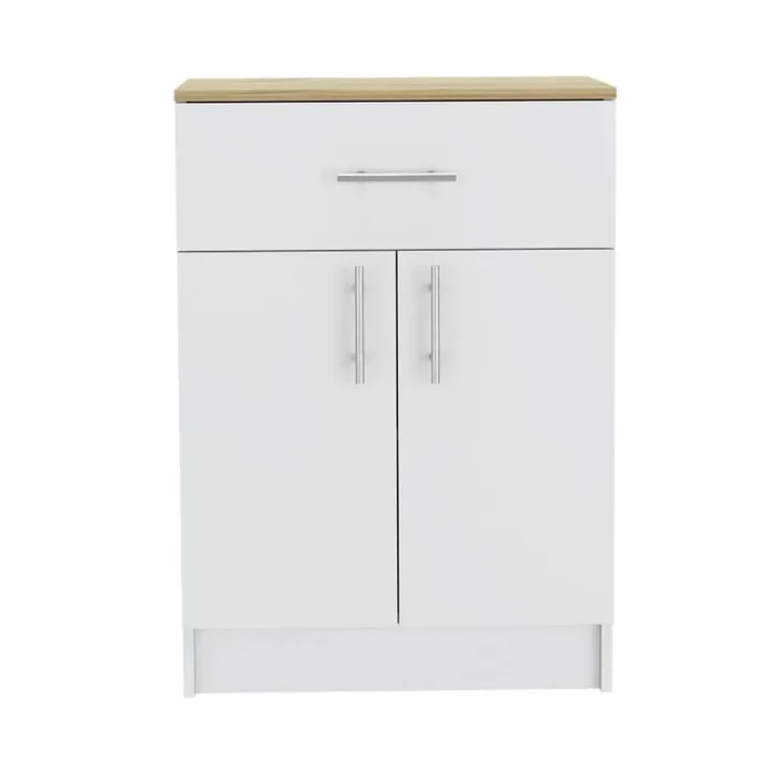 23.6 in. W x 15.9 in. D x 33.5 in. H Bathroom White Linen Cabinet