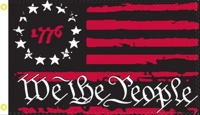 3×5 PATRIOT RED WE THE PEOPLE BETSY ROSS FLAG WITH GROMMETS ROUGH TEX