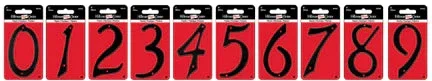 4 BLACK NUMBER 1