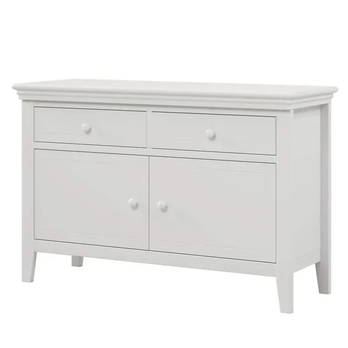 45.5 in. W x 17 in. D x 29.7 in. H White Wood Linen Cabinet with Doors and Drawers, without Mirror