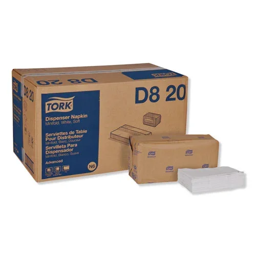 Advanced Soft Minifold Dispenser Napkins, 1-ply,13 ” X 12 “, White, 6000/ct