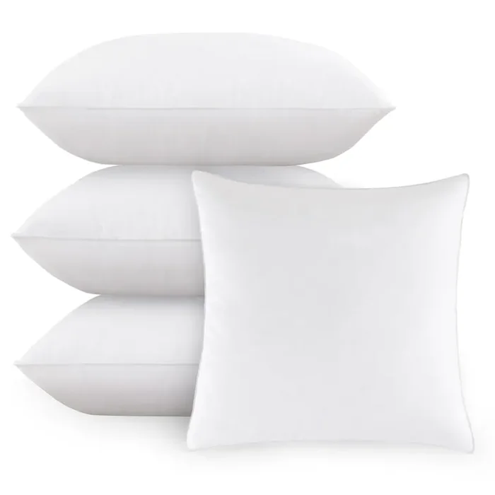 Ant-Home 22‘X22‘ Pillow Inserts Soft Feather Pillow Set Of 4 Indoor Decorative Sofa Down Pillows Bed Pillows Couch Pillow