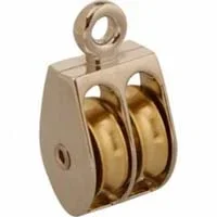 Apex Campbell Nickel Copper Ridge Eye Double Sheave Rigid Rope Pulley 1 “