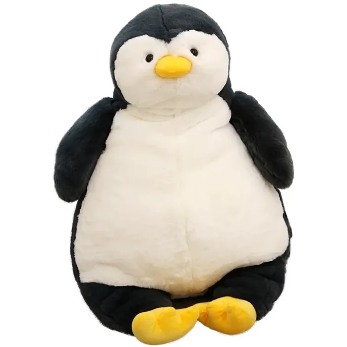 Arelux 14In Cute Penguin Plush Stuffed Animal Hugging Pillow Soft Large Sleeping Body Warm Fluffy Pillow Adorable Chubby Pengui