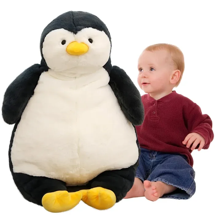Arelux 22In Large Penguin Plush Stuffed Animal Hugging Pillow Soft Giant Sleeping Body Warm Fluffy Pillow Adorable Chubby Plushi