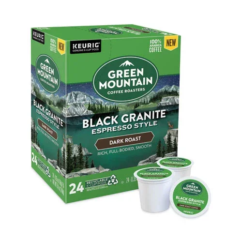 Black Granite Espresso Style K-cups, 24/box