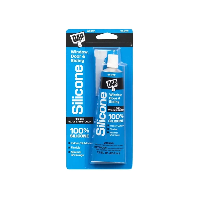 Dap 9.8 oz. Window and Door Silicone Rubber Sealant 100 % Silicone Rubber, Clear