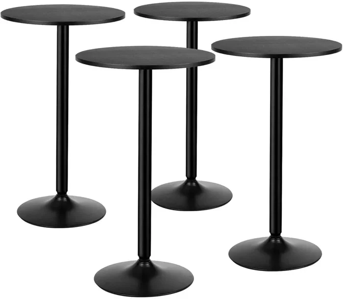 Ergomaster Two-In-One Bar Table, Modern Style Standing Circular Cocktail Table 40 ‘/22 ‘ Two Convertible Height Suitable For D