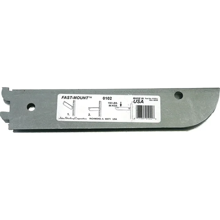 Galvanized Steel Double Shelf Bracket, 10 Inch, Heavy Duty Support