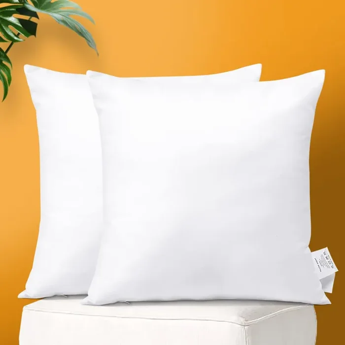 Otostar Throw Pillow Inserts Set Of 2 Premium Decorative Throw Pillow Sofa Pillow Stuffer Square Form Pillow Inserts For Decorat