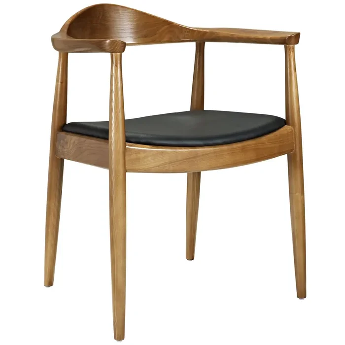 ‘Presidential Chair Exquisite Elegance and Enduring Comfort – Hans Wegner Style Round Chair Set – Polished Wood – Symbol of So
