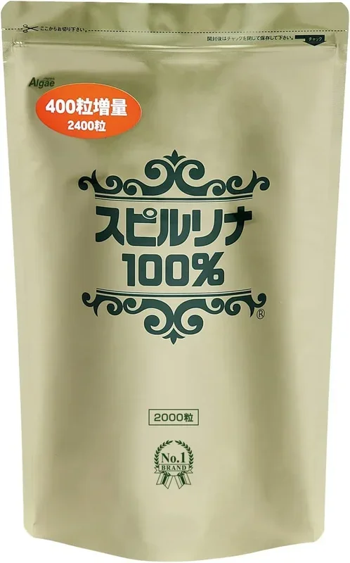 Spirulina 100 Percent 2400 Tablets 200mg Approx 2 Months