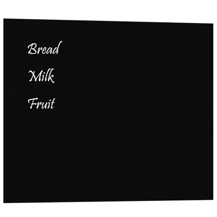 vidaXL Wall-mounted Magnetic Board Black 19.7‘‘x15.7‘‘ Tempered Glass