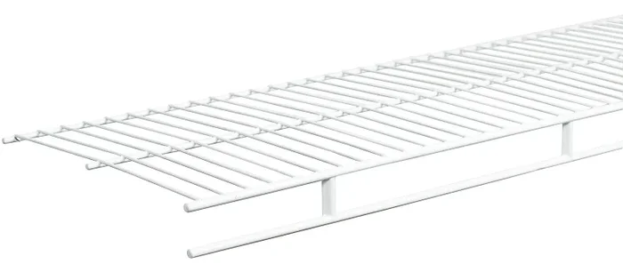 White Wardrobe Wire Shelf, 6 Feet By 12 Inches