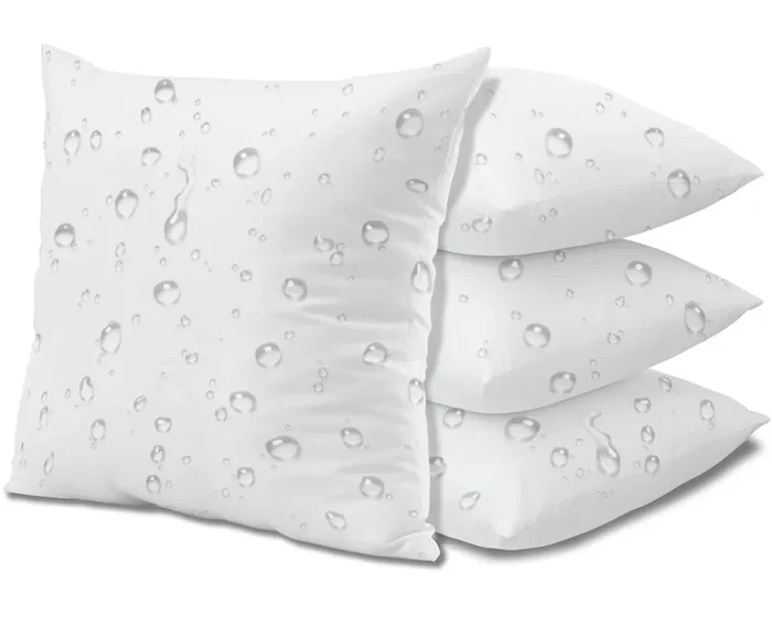 Yettbea Outdoor Waterproof 16X16 Throw Pillow Inserts Set Of 4, Water-Resistant Durable And Hypoallergenic Square Pillow Inserts